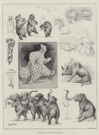 ノアの箱舟、コヴェントガーデンシアター 作： Louis Wain